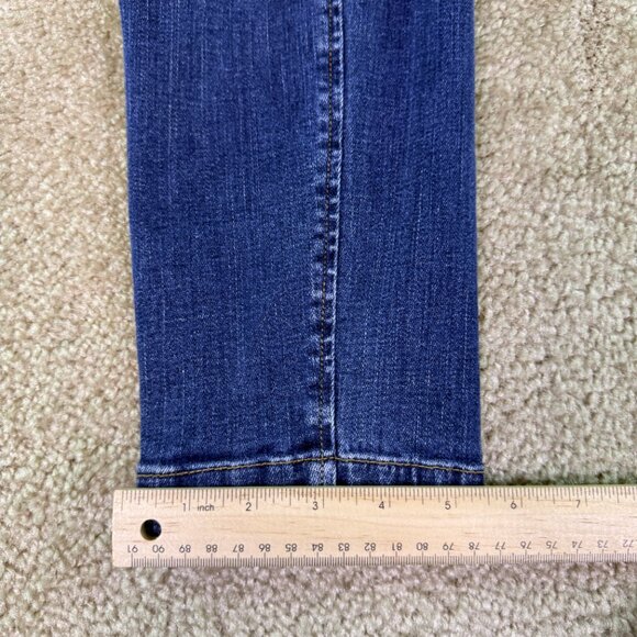 Talbots Petites Flawless Womens Crop Jeans Sz 8P Blue Mid Rise 30x23 E634 - Picture 12 of 13